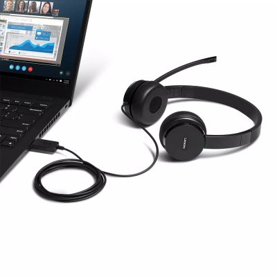Achat LENOVO 100 USB Stereo Headset sur hello RSE - visuel 3