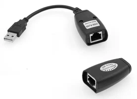 Microconnect USBEXT60M prolongateur réseau Émetteur et récepteur réseau Noir - Accessoire Réseau - visuel 1