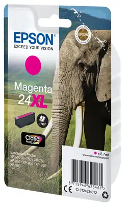 Encre magenta Claria Photo HD Éléphant 24XL - Epson - Cartouches d'encre - visuel 1