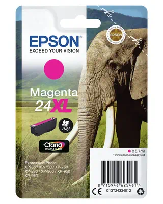 Encre magenta Claria Photo HD Éléphant 24XL - Epson - Cartouches d'encre - visuel 2