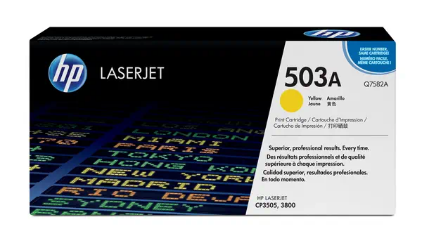 HP 503A toner LaserJet jaune authentique - Toner - visuel 1