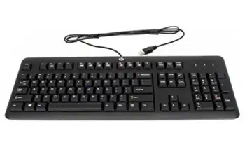 Garantie HP 672647-093 clavier Universel USB Norvégien Noir