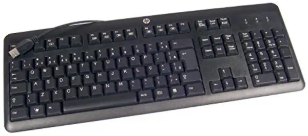 HP 672647-L33 clavier Bureau USB QWERTY US International Noir - Clavier - visuel 1