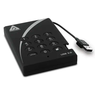 Apricorn Aegis Padlock disque dur externe 2 To 5400 tr/min USB Type-A 3.2 Gen 1 (3.1 Gen 1) Noir - Disque dur Externe - visuel 2