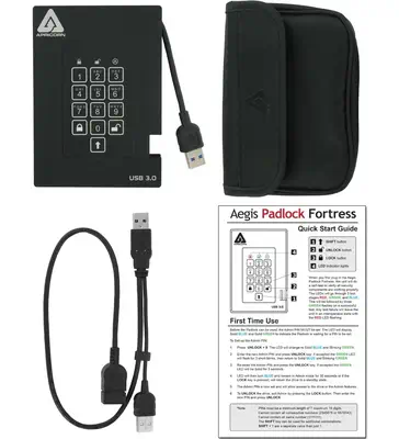 Aegis Padlock Fortress - Apricorn - Disque dur Externe - visuel 4