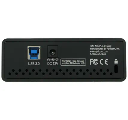 Apricorn Aegis Padlock DT disque dur externe 12 To USB Type-B 2.0/3.2 Gen 1 (3.1 Gen 1) Noir - Disque dur Externe - visuel 3