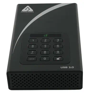 Apricorn Aegis Padlock DT disque dur externe 6 To USB Type-A 3.2 Gen 1 (3.1 Gen 1) Noir - Disque dur Externe - visuel 2