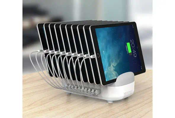 Compulocks 10PUSBDKS-EU Organiseur de station de chargement Autonome Blanc - Accessoires Tablette - visuel 3