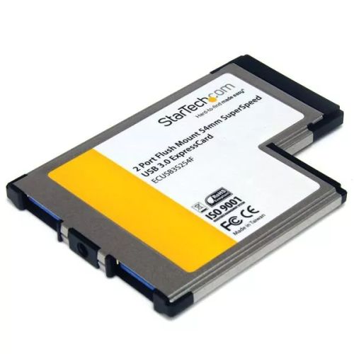 Achat StarTech.com Carte adaptateur ExpressCard/54 vers 2 ports USB 3.0 avec support UASP et autres produits de la marque StarTech.com