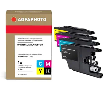 Cartouches d'encre AgfaPhoto Noir, Cyan, Magenta, Jaune garantie