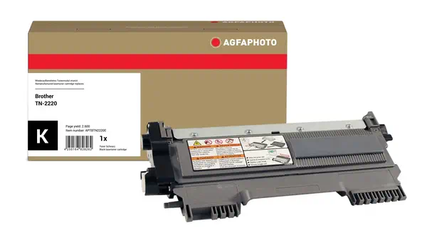 AgfaPhoto APTBTN2220E Cartouche de toner 1 pièce(s) Compatible Noir - Toner - visuel 1