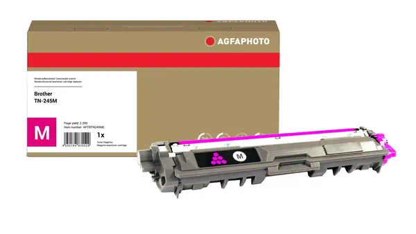 AgfaPhoto APTBTN245ME Cartouche de toner 1 pièce(s) Compatible Magenta - Toner - visuel 1