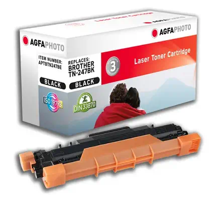 AgfaPhoto APTBTN247BE Cartouche de toner 1 pièce(s) Compatible Noir - Toner - visuel 1