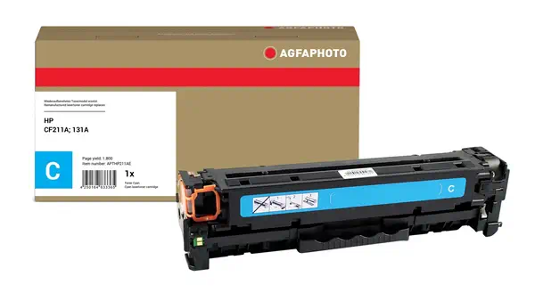 AgfaPhoto APTHP211AE Cartouche de toner 1 pièce(s) Compatible Cyan - Toner - visuel 1