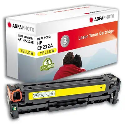 AgfaPhoto APTHP212AE Cartouche de toner 1 pièce(s) Jaune - Toner - visuel 1