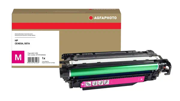 AgfaPhoto CE403A Cartouche de toner 1 pièce(s) Compatible Magenta - Toner - visuel 1