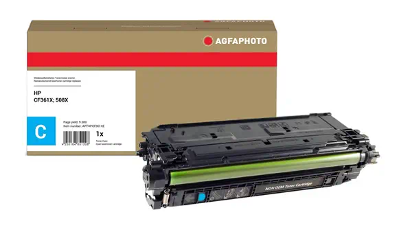AgfaPhoto APTHPCF361XE Cartouche de toner 1 pièce(s) Compatible Cyan - Toner - visuel 1