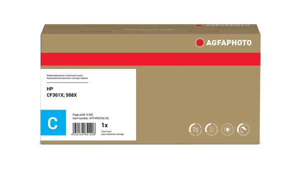 AgfaPhoto APTHPCF361XE Cartouche de toner 1 pièce(s) Compatible Cyan - Toner - visuel 2