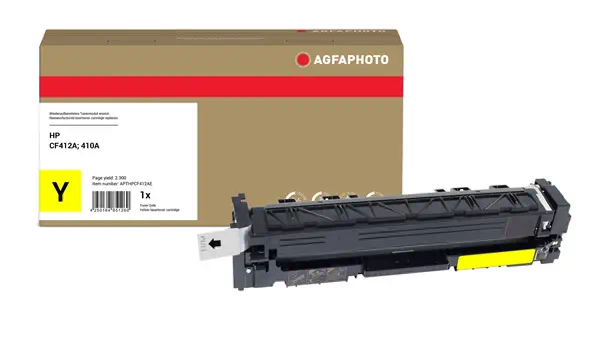 AgfaPhoto APTHPCF412AE Cartouche de toner 1 pièce(s) Compatible Jaune - Toner - visuel 1