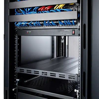 Étagère Réglable et Ventilée pour Montage en Rack de Serveur 1U - 150kg - Profondeur de Montage Régl - StarTech - Accessoire - visuel 7