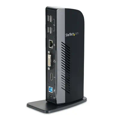 Station d'Accueil pour Ordinateur Portable USB 3.0 à Double Écran avec HDMI et DVI/VGA, Hub USB-A 6x - StarTech - Station d'accueil pour portable - visuel 3