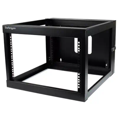 Rack Réseau Mural à Charnières 4 Montants 6U, Rack 19" à Cadre Ouvert avec Profondeur de Montage de  - StarTech - Accessoire - visuel 1