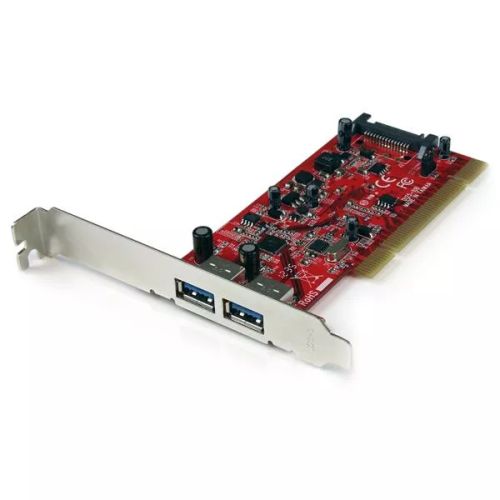 Vente Switchs et Hubs StarTech.com Carte PCI vers 2 ports USB 3.0 SuperSpeed - Alimentation SATA sur hello RSE