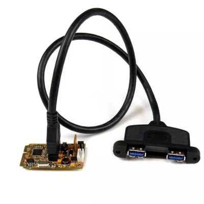 Revendeur officiel StarTech.com Carte Contrôleur Mini PCI Express 2 ports USB