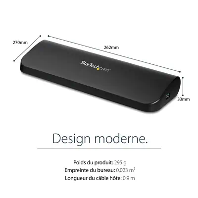 Station d'Accueil pour Ordinateur Portable USB 3.0 à Double Écran avec HDMI/DVI/VGA, Hub USB-A 3x, G - StarTech - Station d'accueil pour portable - visuel 10