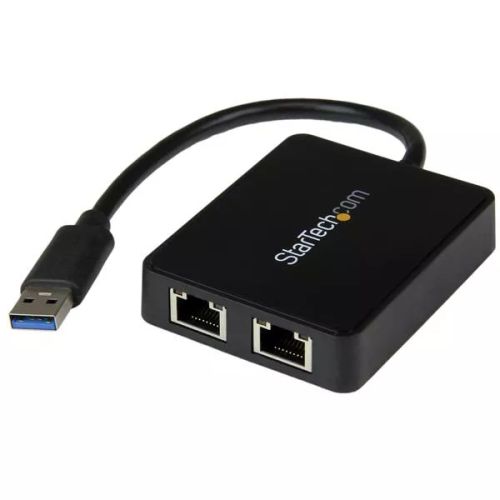 Revendeur officiel StarTech.com Adaptateur USB 3.0 à Double Port Gigabit