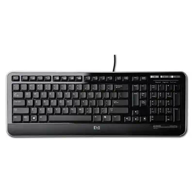 HP QY776AA clavier Bureau USB QWERTY Anglais Noir - Clavier - visuel 1
