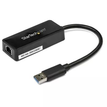 Achat StarTech.com Adaptateur réseau USB 3.0 vers Gigabit Ethernet avec port USB - Noir et autres produits de la marque StarTech.com