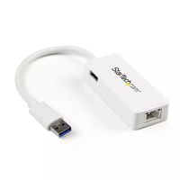 Achat Câble USB StarTech.com Adaptateur USB 3.0 vers Ethernet Gigabit - Carte Réseau Externe USB vers 1 Port RJ45 - Blanc