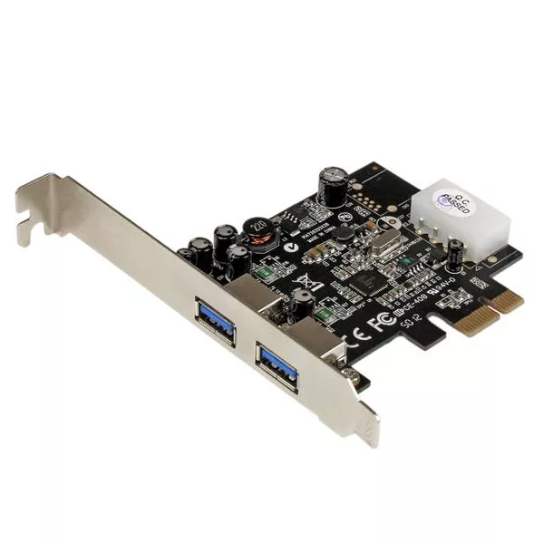 Revendeur officiel StarTech.com Carte Contrôleur PCI Express vers 2 Ports USB