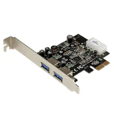 Carte Contrôleur PCI Express vers 2 Ports USB 3.0 avec UASP - Alimentation LP4 - StarTech - Switchs et Hubs - visuel 2