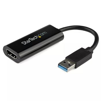 Achat StarTech.com Adaptateur USB 3.0 vers HDMI - 1080p - Convertisseur d'Écran Slim/Compact USB Type-A vers HDMI pour Moniteur - Carte Vidéo et Graphique Externe - Noir - Windows Uniquement au meilleur prix