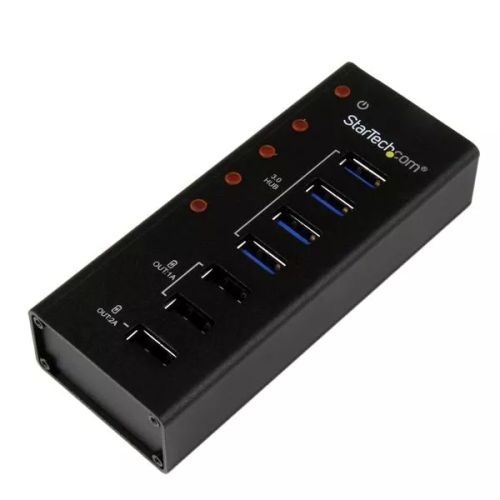 Vente Câble USB StarTech.com Hub USB 3.0 (5Gbps) Alimenté de 4 ports avec Station de Recharge de 3 ports USB (2 x 1A, 1 x 2A) - Fixation Murale sur hello RSE