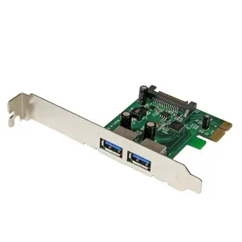 Vente Switchs et Hubs StarTech.com Carte Contrôleur PCI Express (PCIe) vers 2 ports USB 3.0 avec UASP - Alimentation SATA sur hello RSE