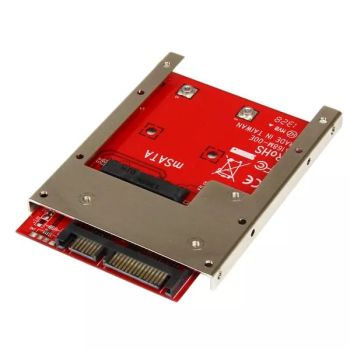 Revendeur officiel Câble pour Stockage StarTech.com Adaptateur mSATA SSD vers SATA 2,5" - Carte