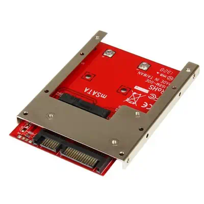 StarTech Adaptateur mSATA SSD vers SATA 2,5" - Carte - Câble pour Stockage - visuel 2