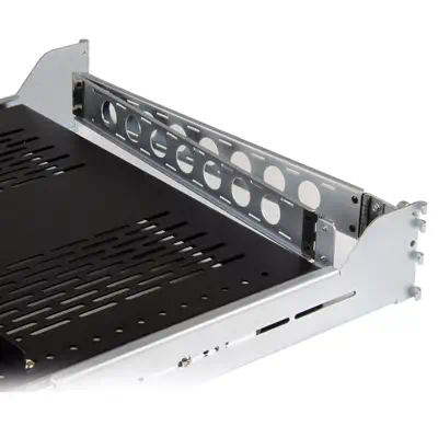 Étagère Coulissante 2U pour Serveur avec Bras de Gestion des Câbles - Profondeur de Montage Réglable - StarTech - Accessoire - visuel 3