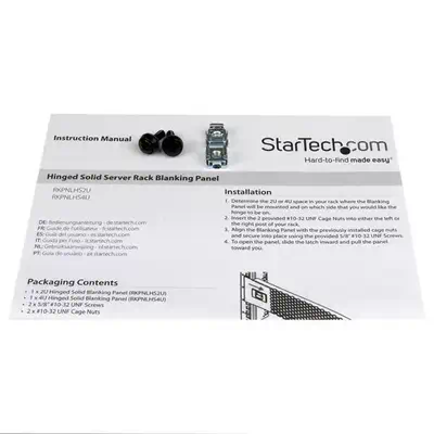 Achat StarTech.com Panneau vierge solide à charnières pour rack sur hello RSE - visuel 5