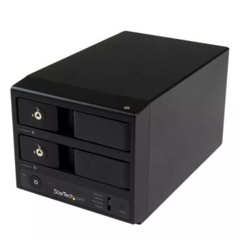 Vente StarTech.com Boîtier USB 3.0 / eSATA sans tiroir pour 2 disques durs SATA III 3,5" avec UASP, SATA 6Gb/s et échange à chaud au meilleur prix