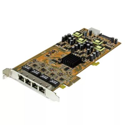 Revendeur officiel StarTech.com Carte réseau PCIe à 4 ports Gigabit Power over