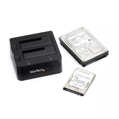 Station d'accueil USB 3.0 / eSATA externe pour disque dur SATA III 6 Gb/s  de 2,5/3,5 avec UASP et ventilateur