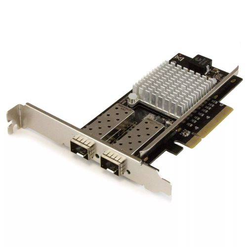 Revendeur officiel StarTech.com Carte réseau PCI Express à 2 ports fibre optique 10 Gigabit Ethernet avec SFP+ ouvert et chipset Intel