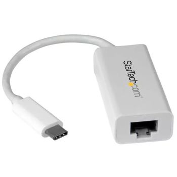Achat Câble USB StarTech.com Adaptateur USB C vers Gigabit Ethernet - Blanc - Adaptateur Réseau LAN USB 3.0 vers RJ45 - USB Type C vers Ethernet