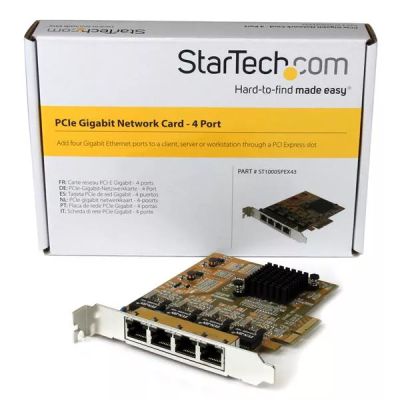 Carte réseau PCI Express à 1 port fibre optique Gigabit Ethernet Multimode  SC - Adaptateur NIC PCIe - 550m