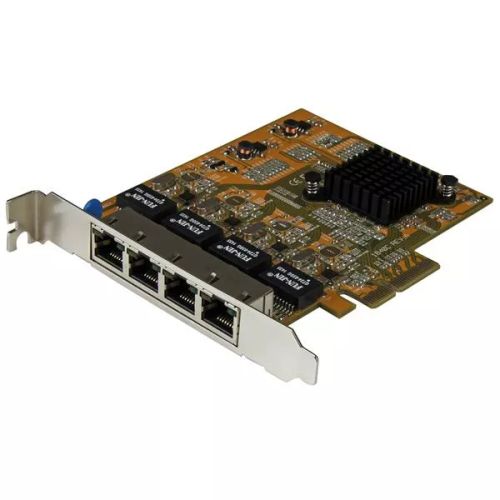 Revendeur officiel StarTech.com Carte réseau PCI Express à 4 ports Gigabit Ethernet