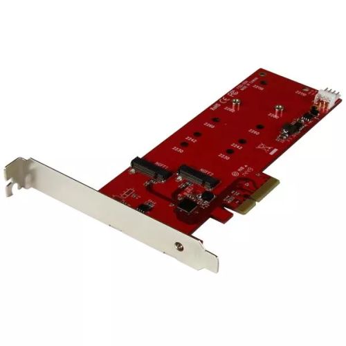 Revendeur officiel Accessoire Stockage StarTech.com Carte contrôleur PCI Express pour 2 SSD M.2